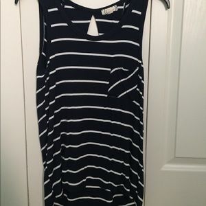 Striped navy tank top